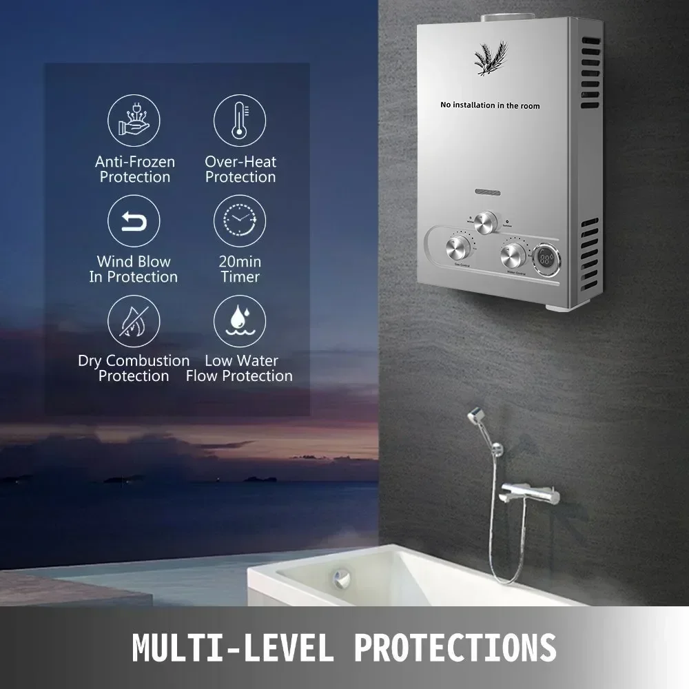 LPG Gas Water Heater 6L 8L 10L - Home Cooking Gas review and price