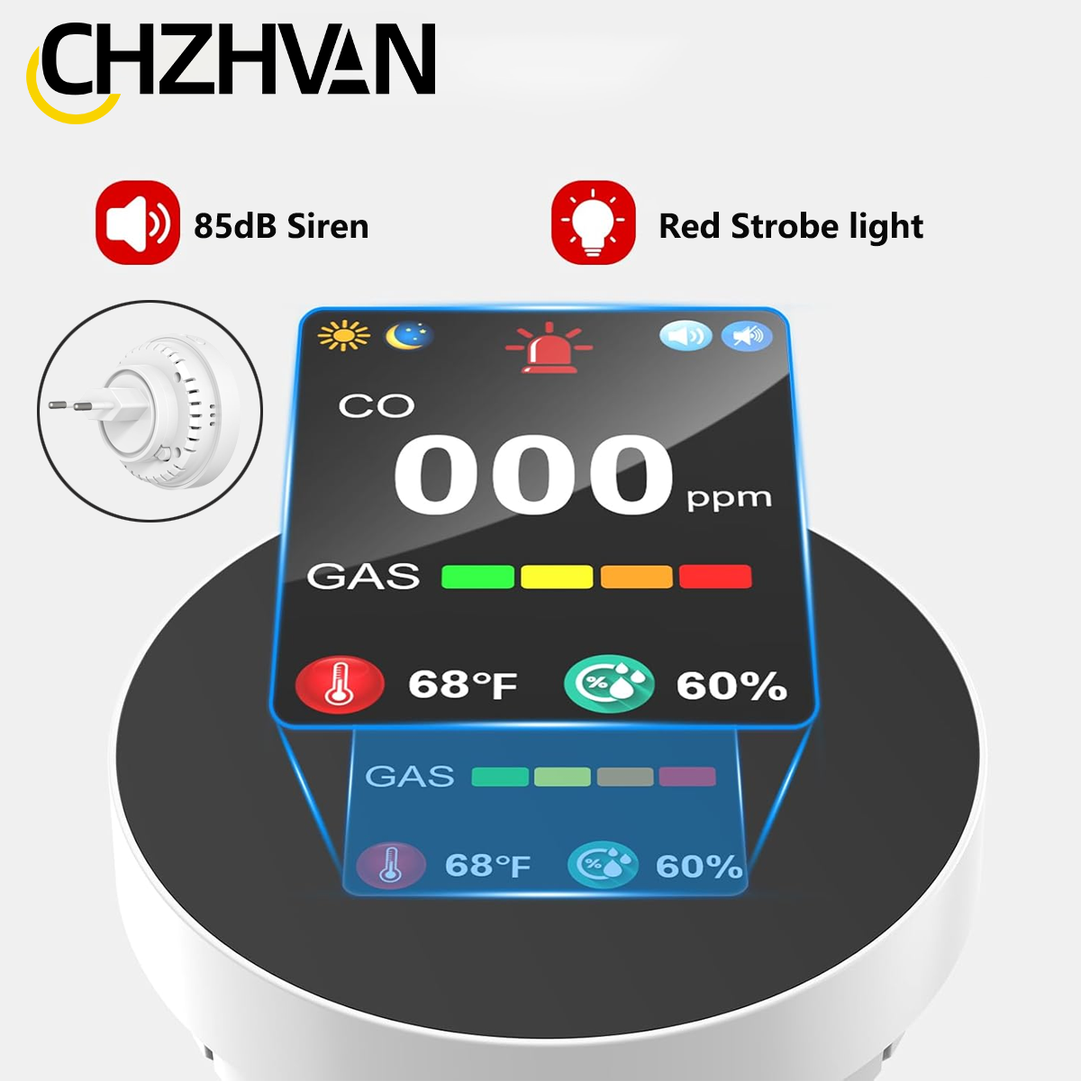 CHZHVAN 4-in-1 Carbon Monoxide - Home Cooking Gas review and price