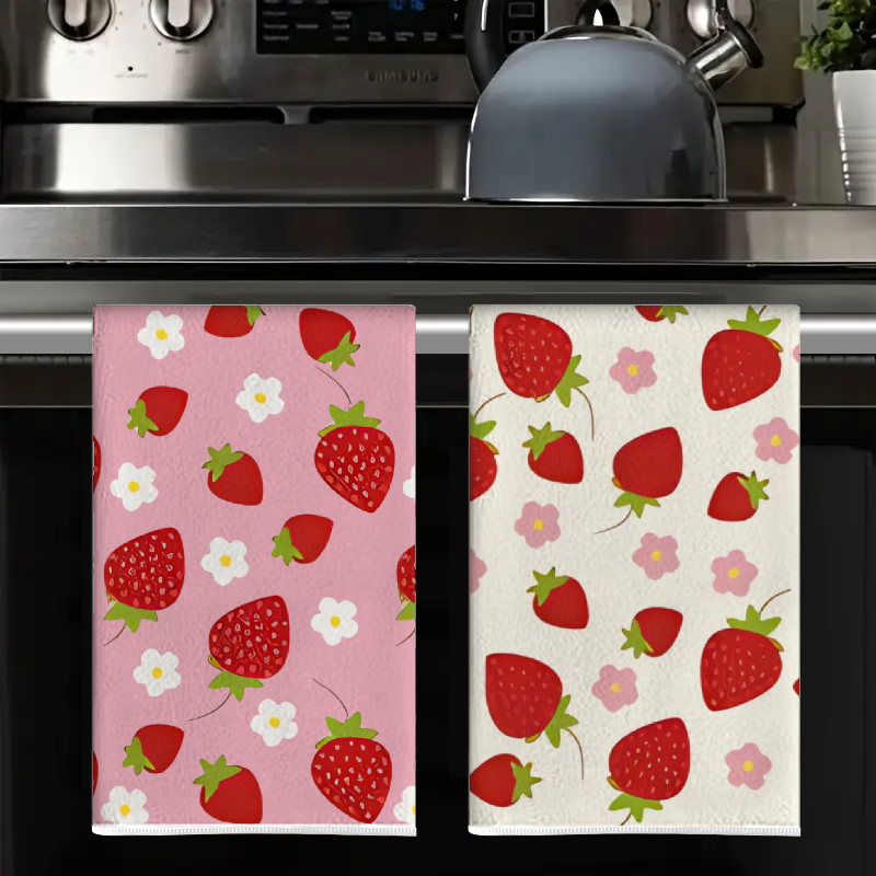 2Pcs, Pink and White Strawberr - Home Cooking Cookbook review and price