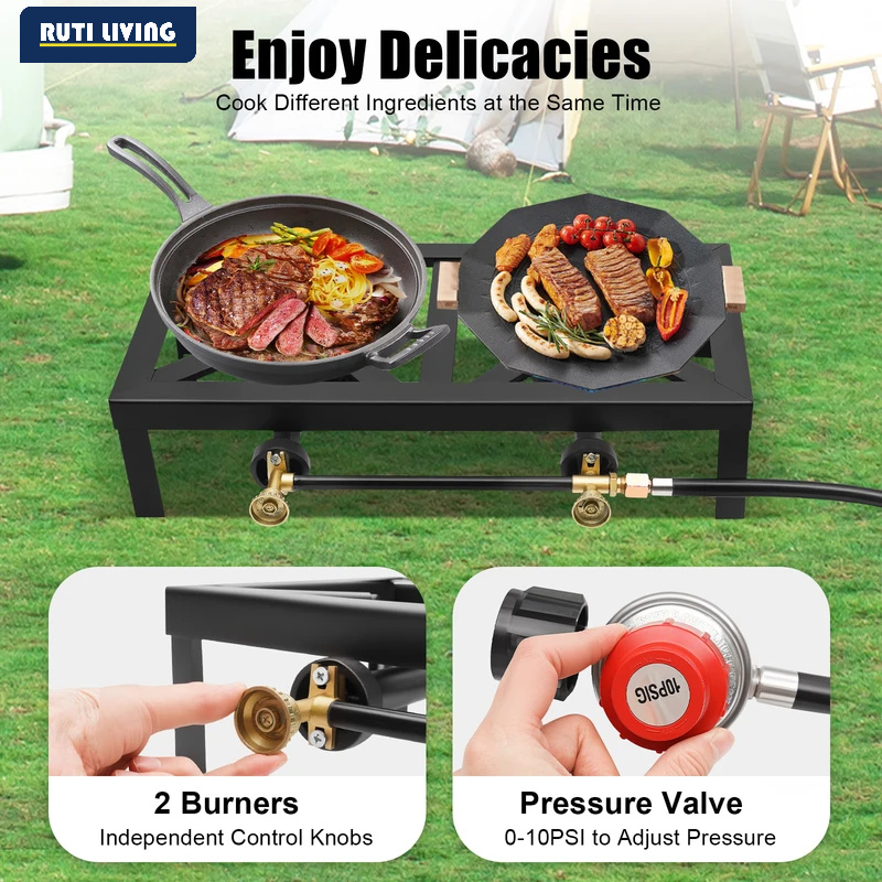 Portable 1/2 Burner Outdoor Ga - Home Cooking Gas review and price