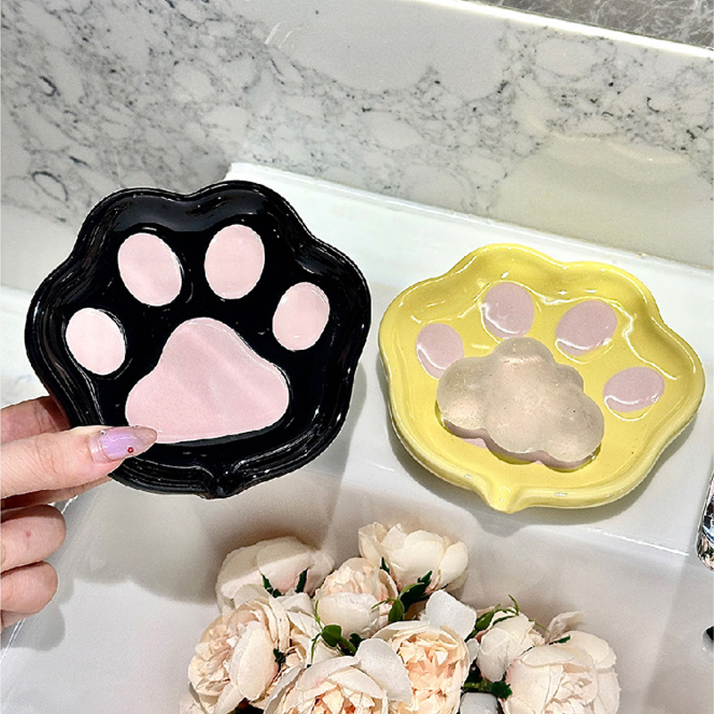 1pc Cute Ceramic Cat Claw Soap - Home Cooking Recipes review and price