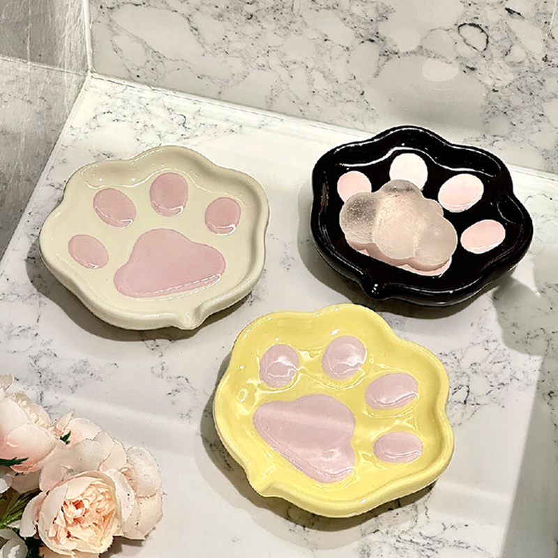 1pc Cute Ceramic Cat Claw Soap - Home Cooking Recipes review and price