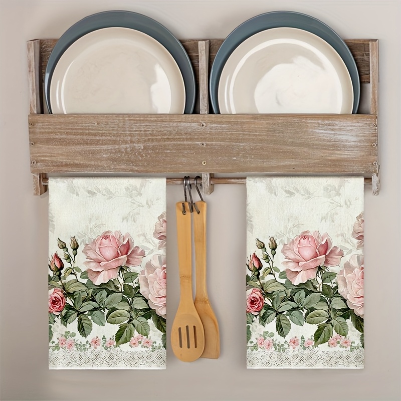 2Pcs, Vintage Lace Pink Rose K - Home Cooking Cookbook review and price