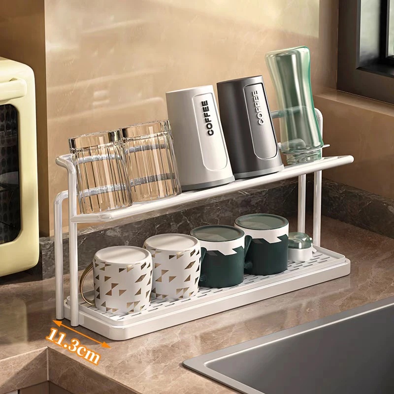 2-Tier Cup Drying Rack With Dr - Home Cooking Recipes review and price