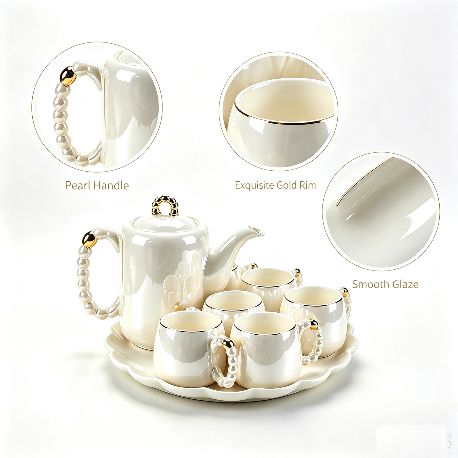 8PCS 770ml Small Pearl Handle  - Home Cooking Recipes review and price