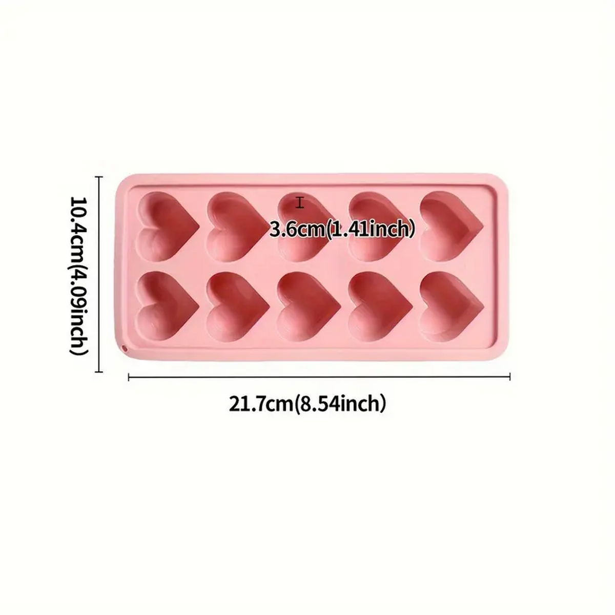 10-Grid Heart-Shaped Silicone  - Home Cooking Recipes review and price